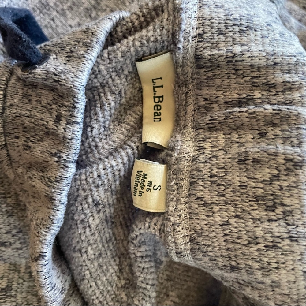 L.L. Bean Heather Navy Sweatshirt and Joggers Lounge / Pajama set - Picture 5 of 6